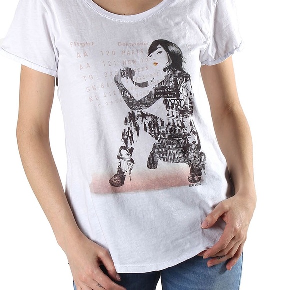 Sexy Woman , Made in Italy, white t-shirt - Picture 3 of 5